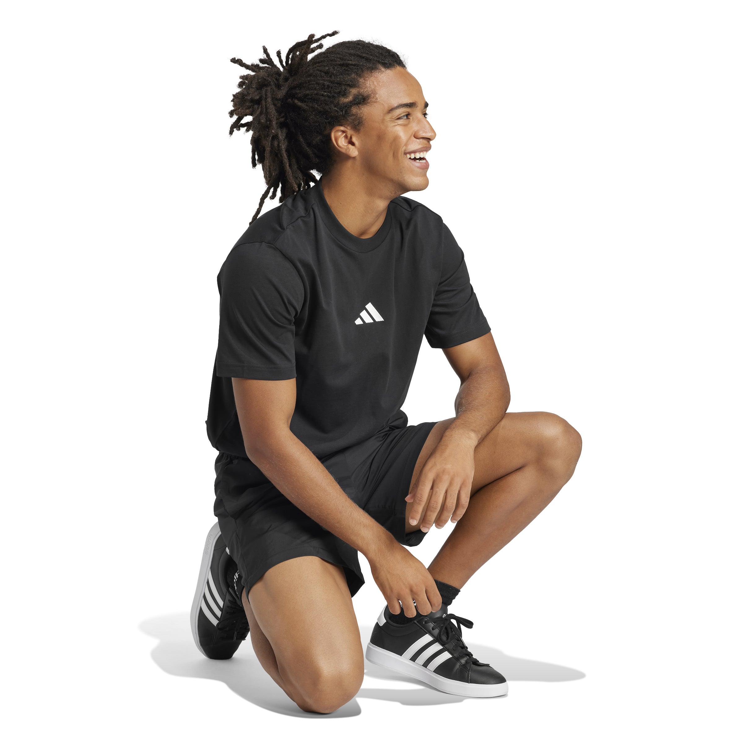 adidas Essentials Small Logo Single Jersey Mens Tee