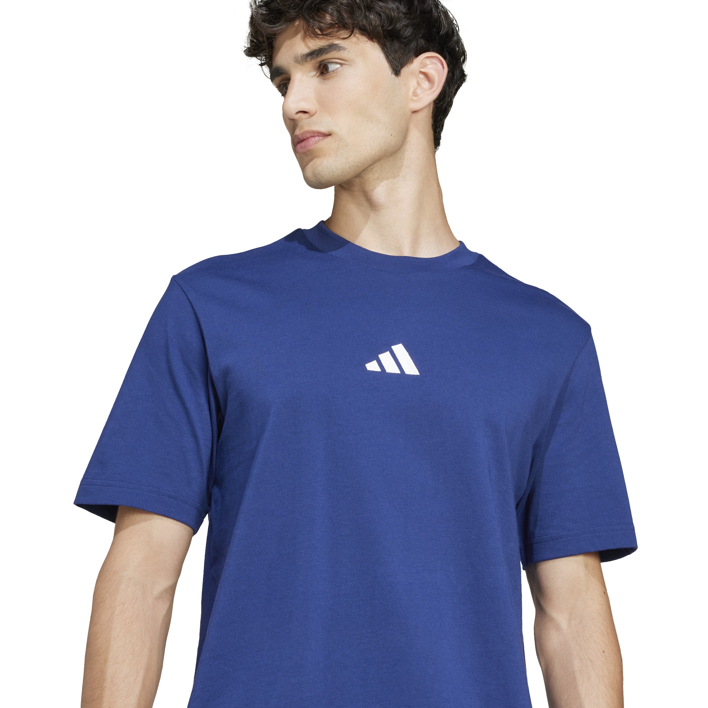 adidas Essentials Small Logo Single Jersey Mens Tee