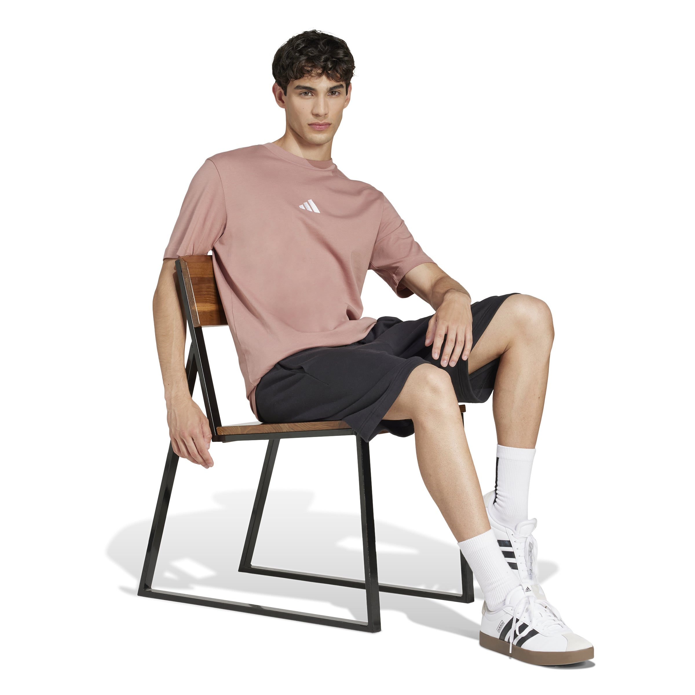 adidas Essentials Small Logo Single Jersey Mens Tee