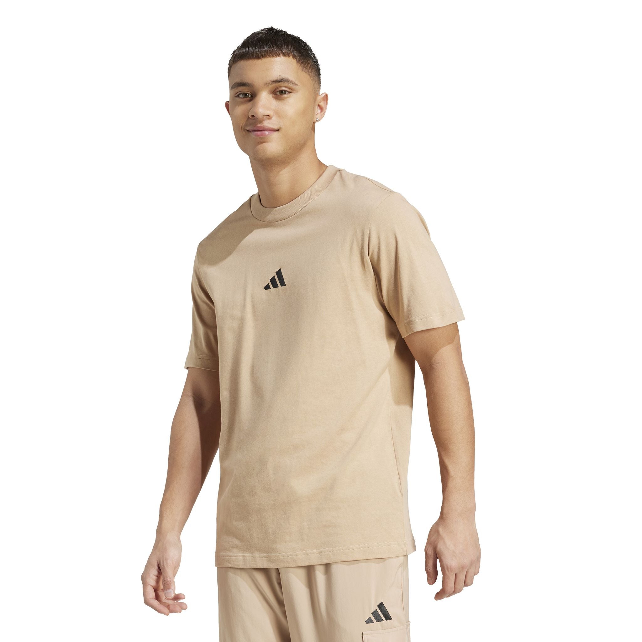 adidas Essentials Small Logo Single Jersey Mens Tee