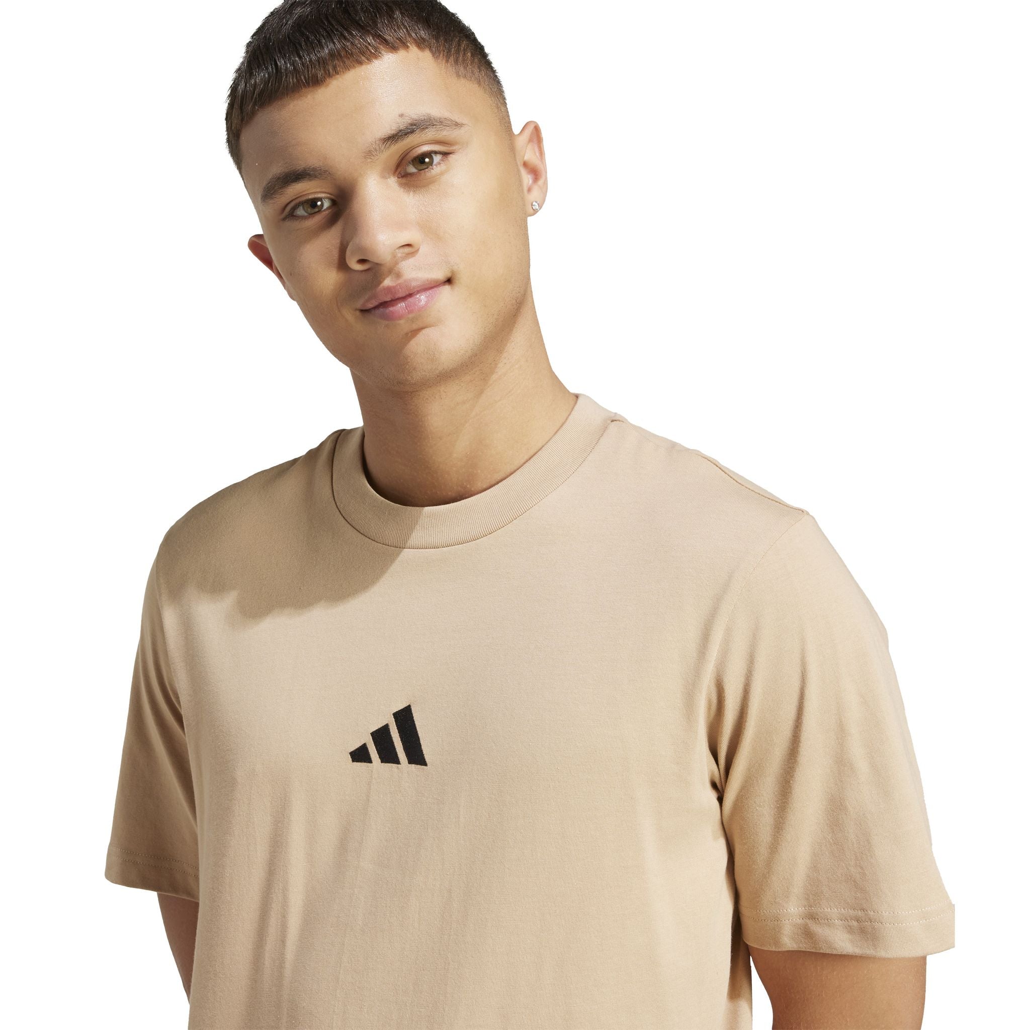 adidas Essentials Small Logo Single Jersey Mens Tee