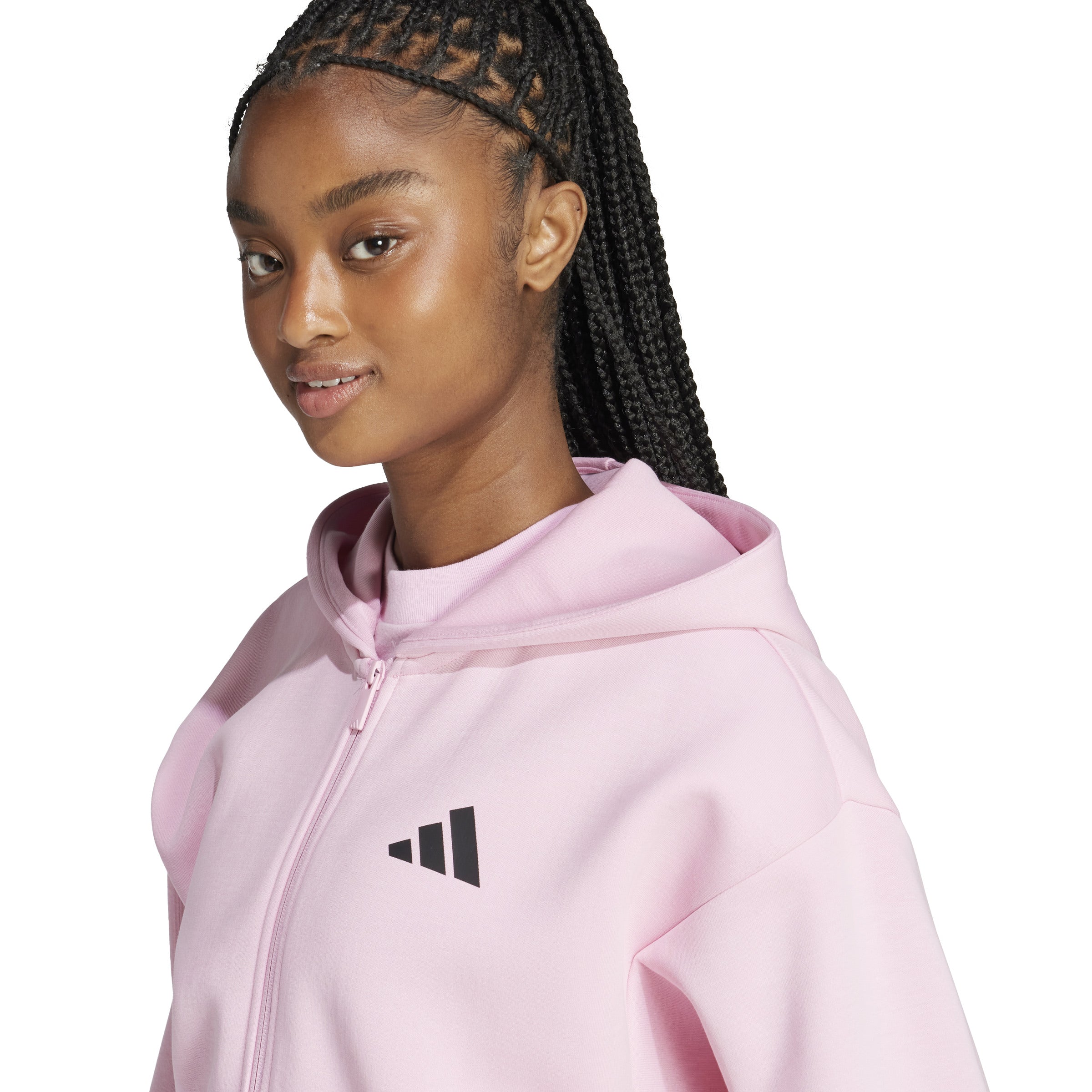 adidas Future Icons 3-Stripes Full-Zip Womens Hoodie