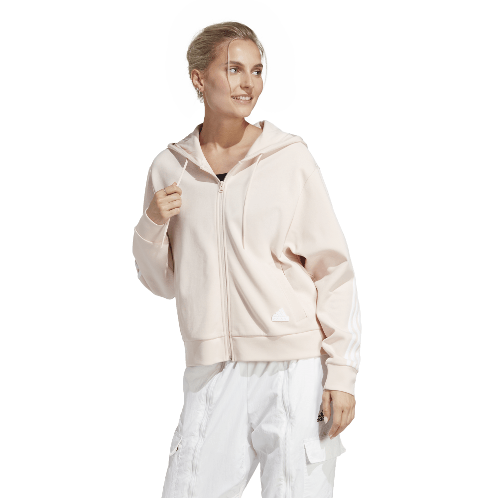 adidas Future Icons 3-Stripes Womens Full-Zip Hoodie