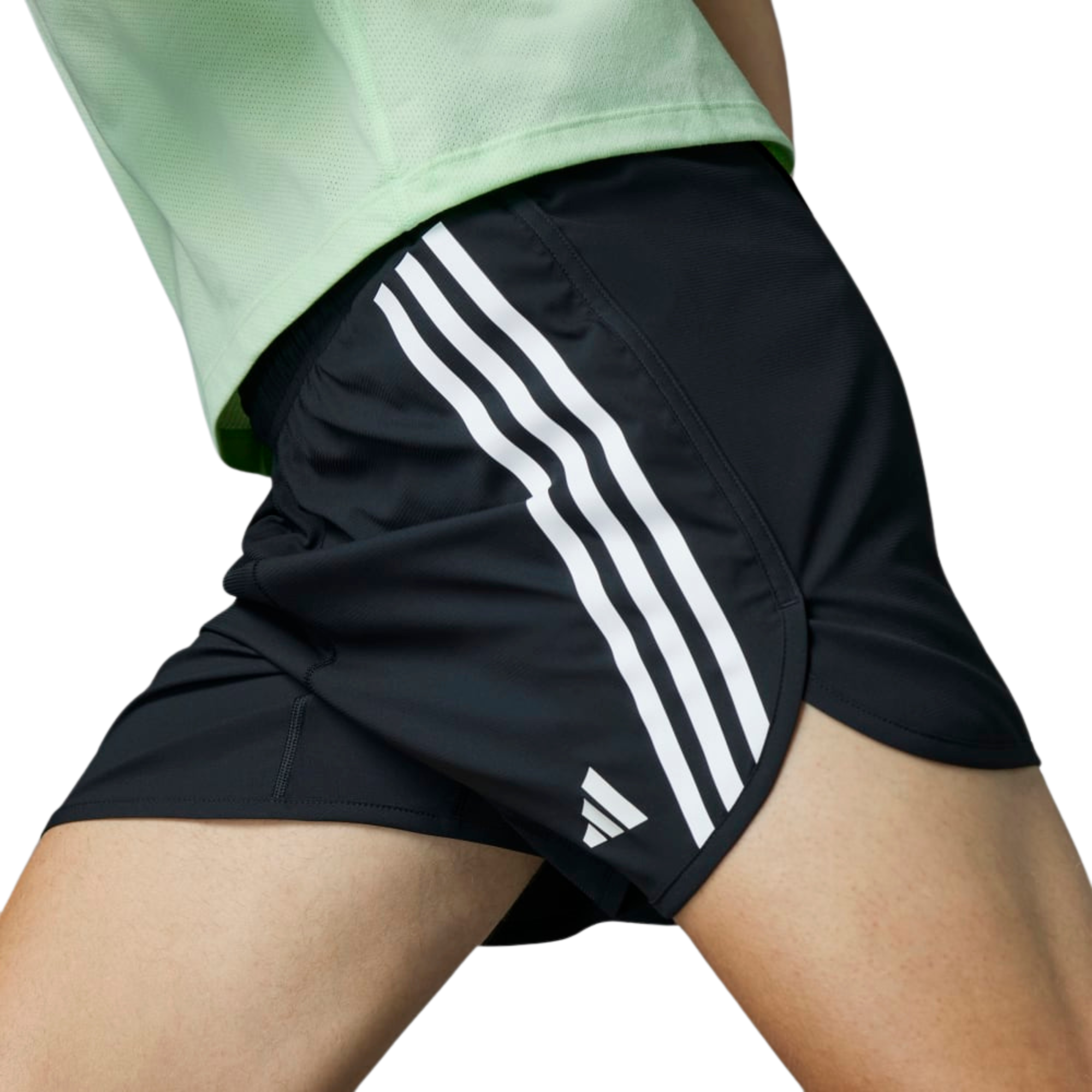 adidas Own The Run 3-Stripes Mens Shorts