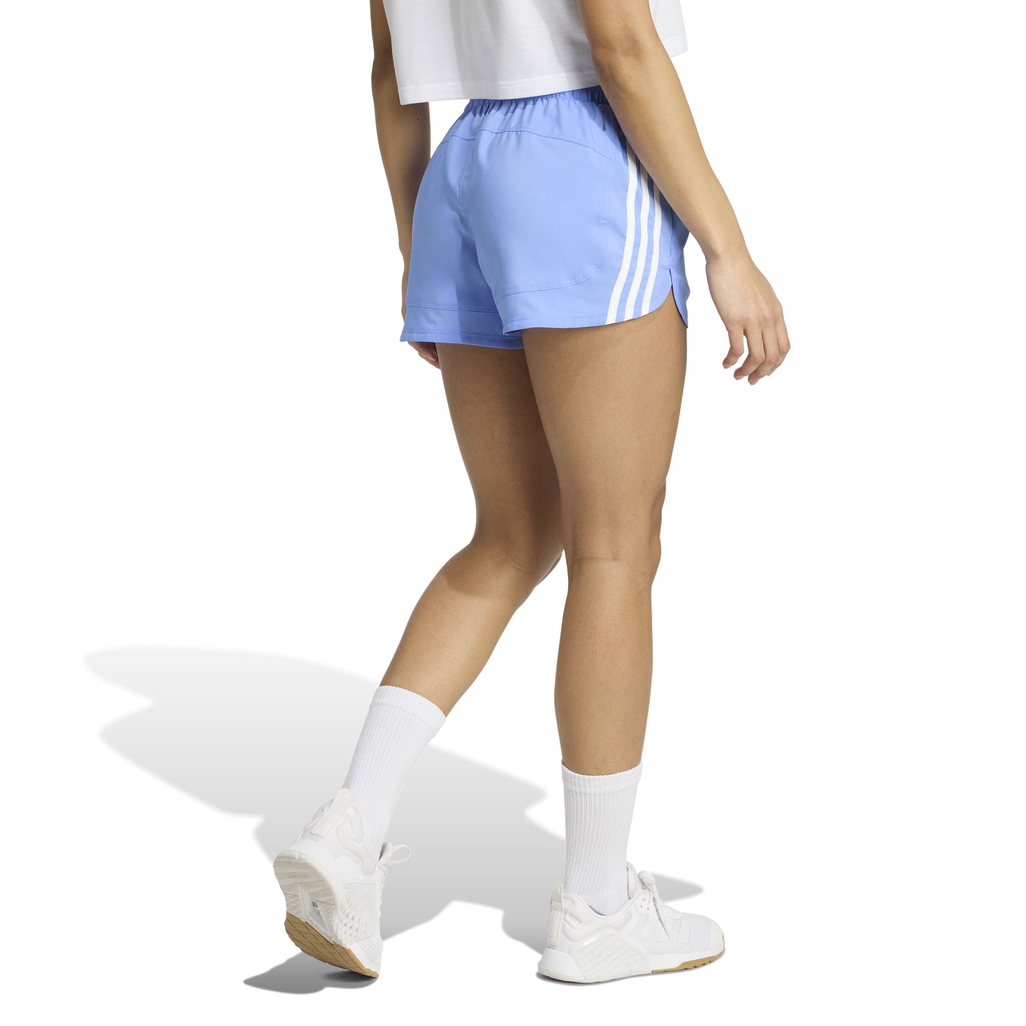 adidas Pacer Training 3-Stripes Woven High-Rise Womens Shorts