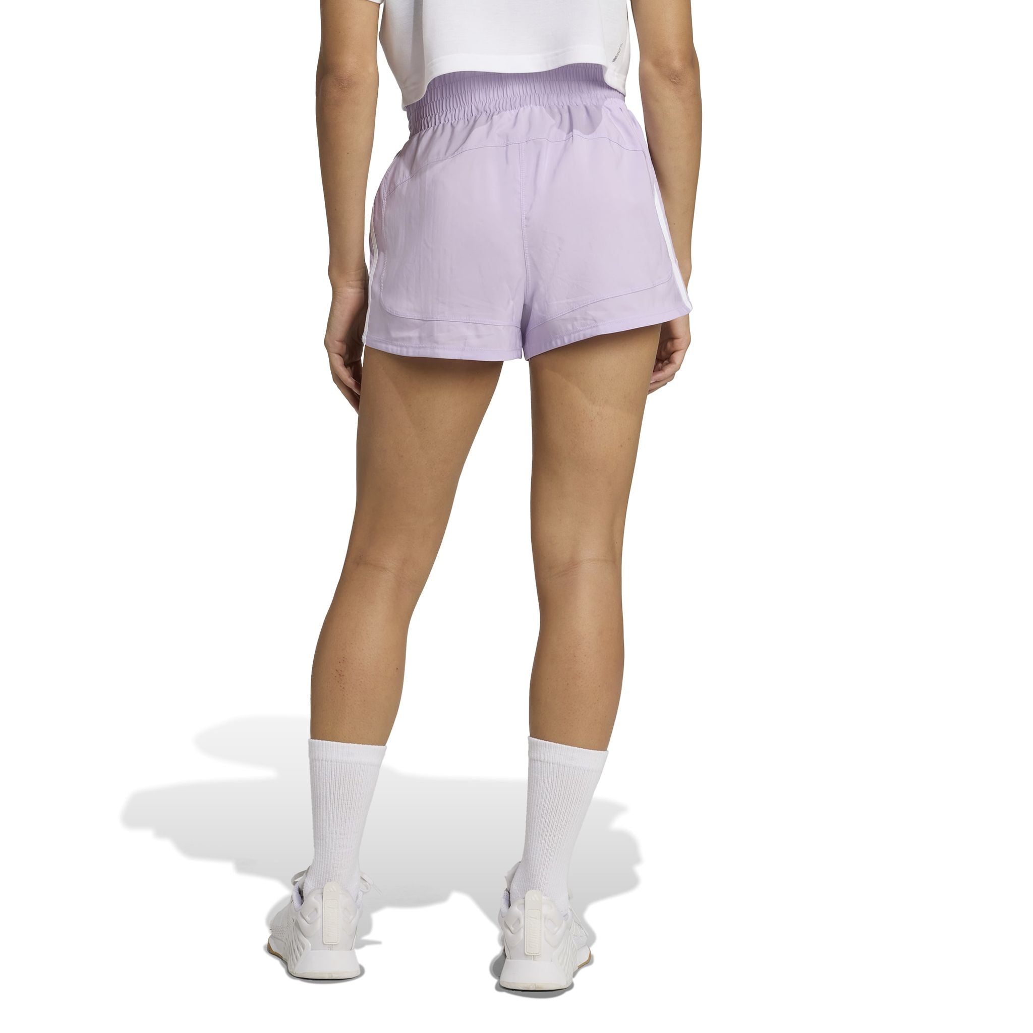 adidas Pacer Training 3-Stripes Woven High-Rise Womens Shorts
