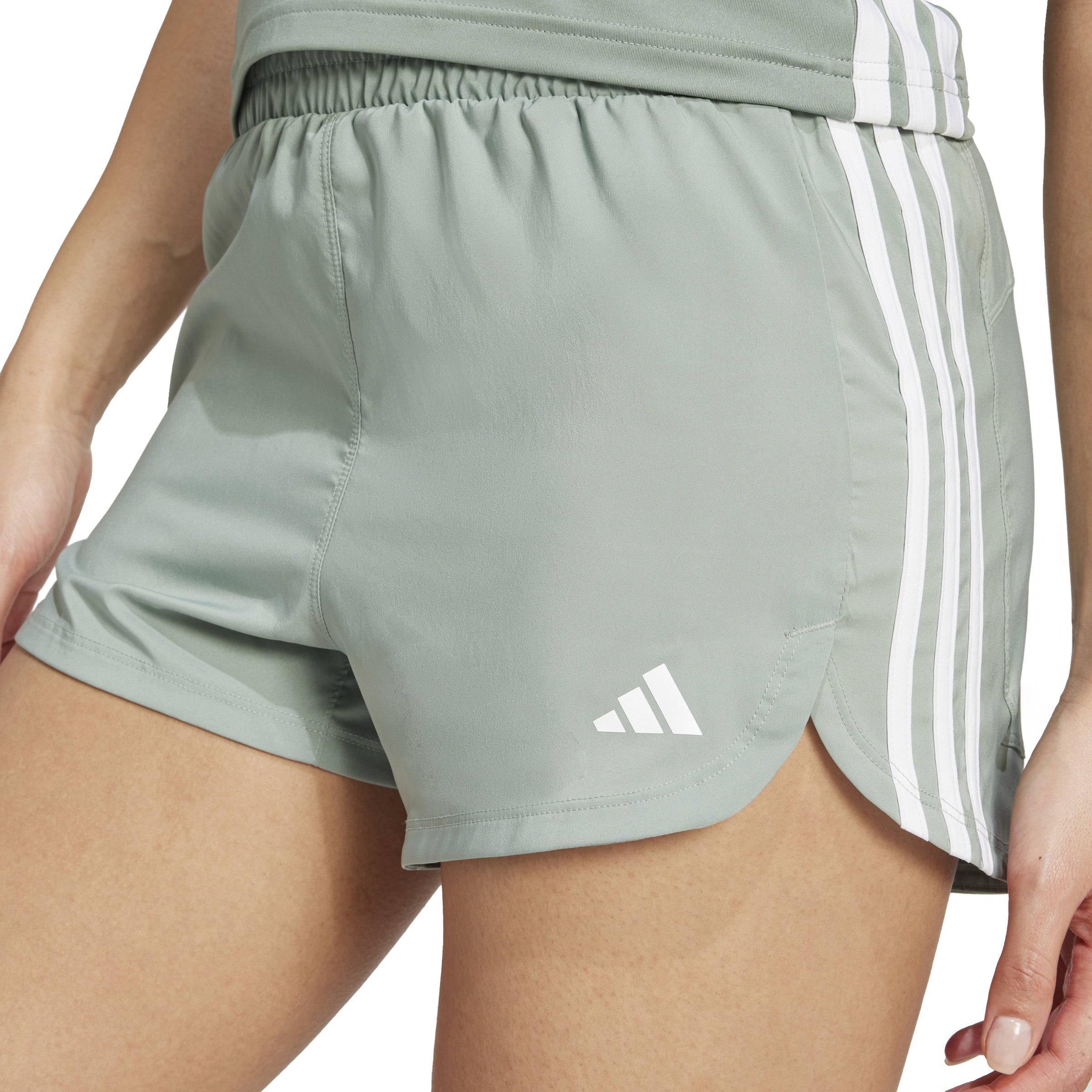 adidas Pacer Training 5 Inch Woven High-Rise Womens Shorts