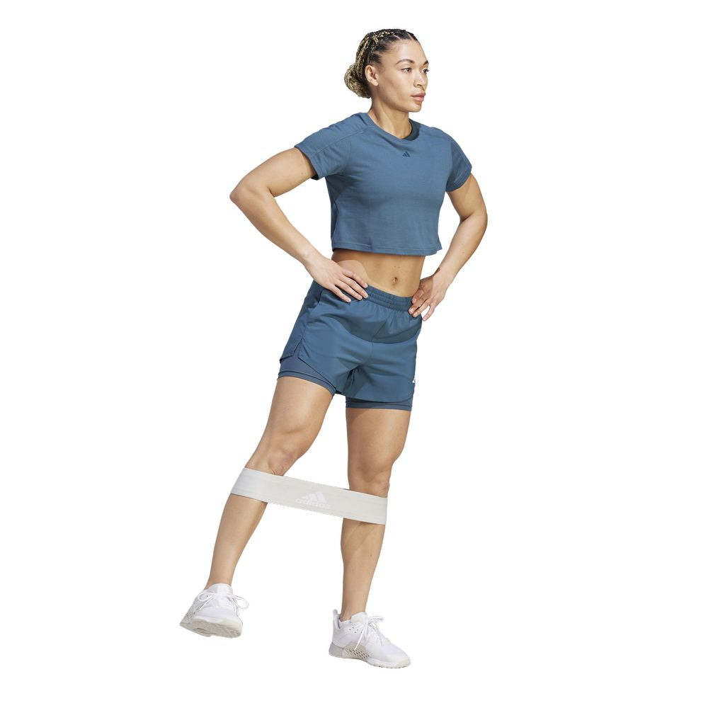 Womens 2 in 1 training shorts top