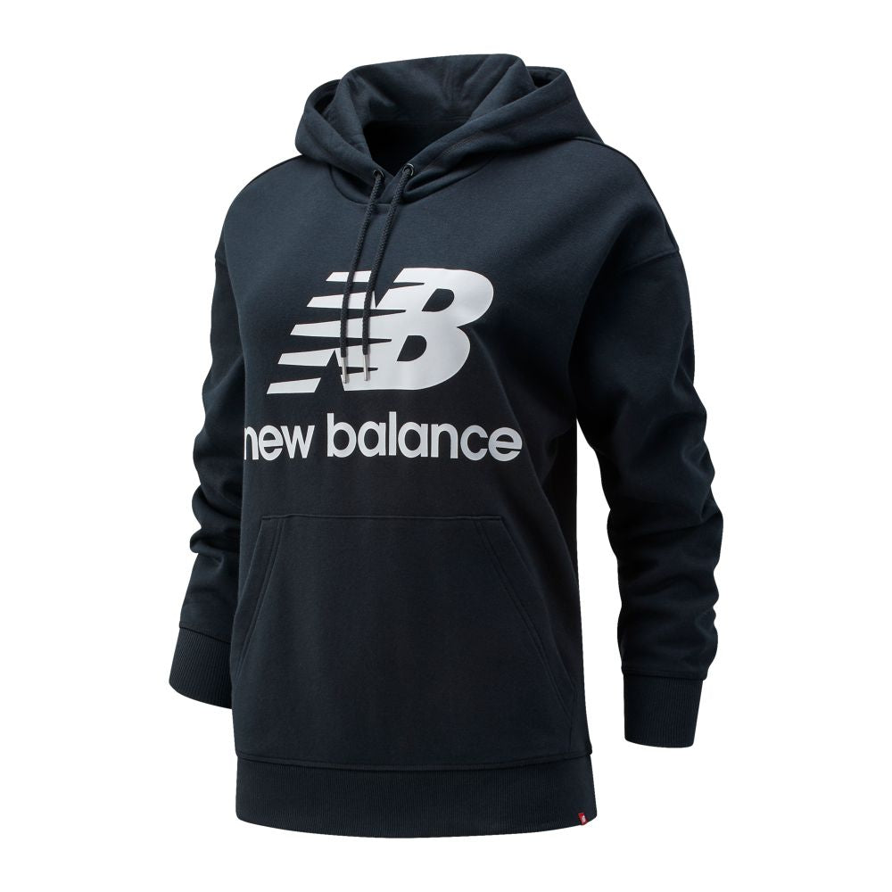 New Balance Essentials Stacked Logo Oversized Womens Hoodie