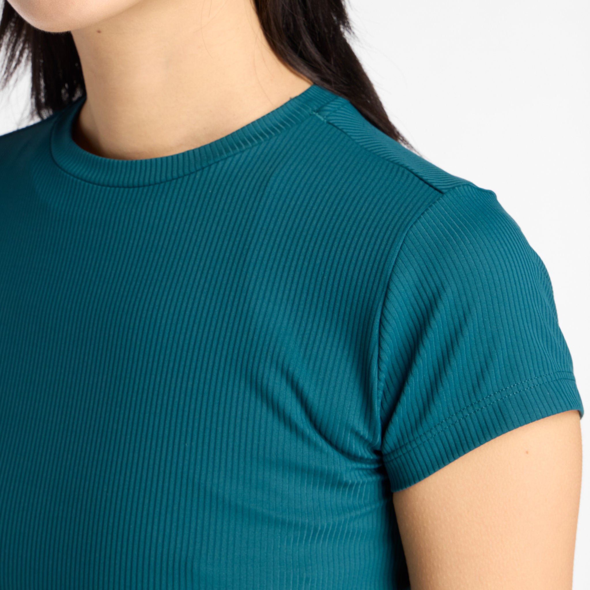 New Balance Ribbed Fitted Womens Tee