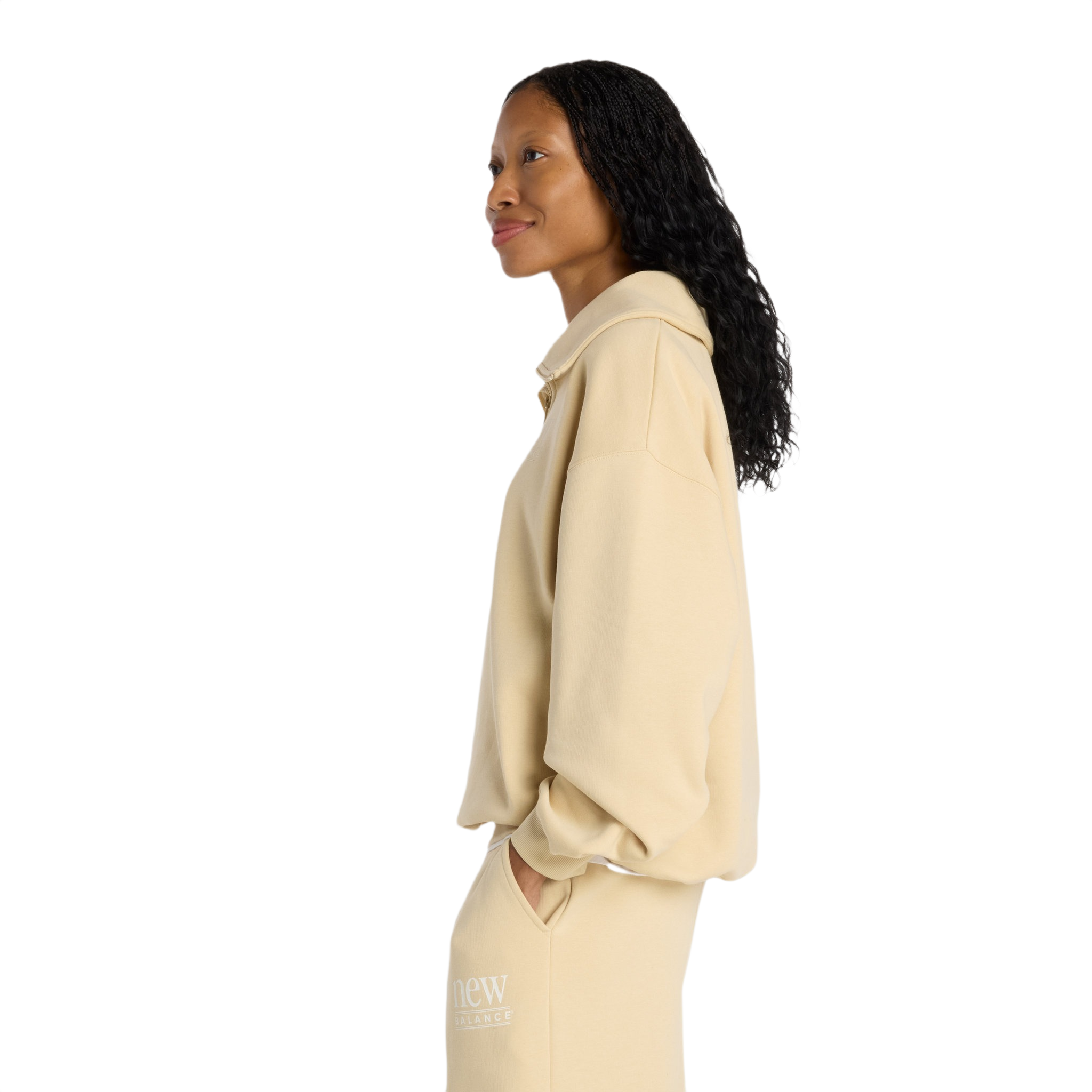 New Balanced Reimagined Fleece Womens Half Zip