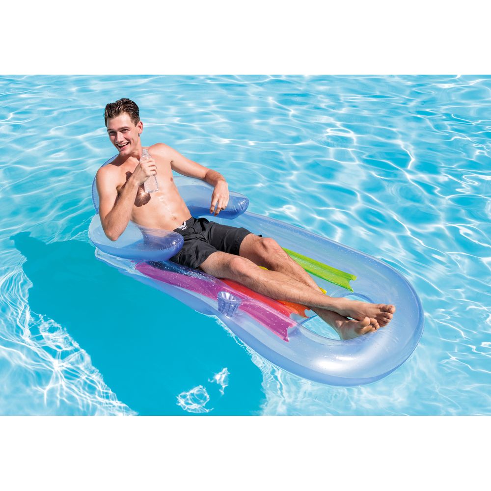 Chair With Backrest Pool Float For Adults Intex Rockin' Inflatable