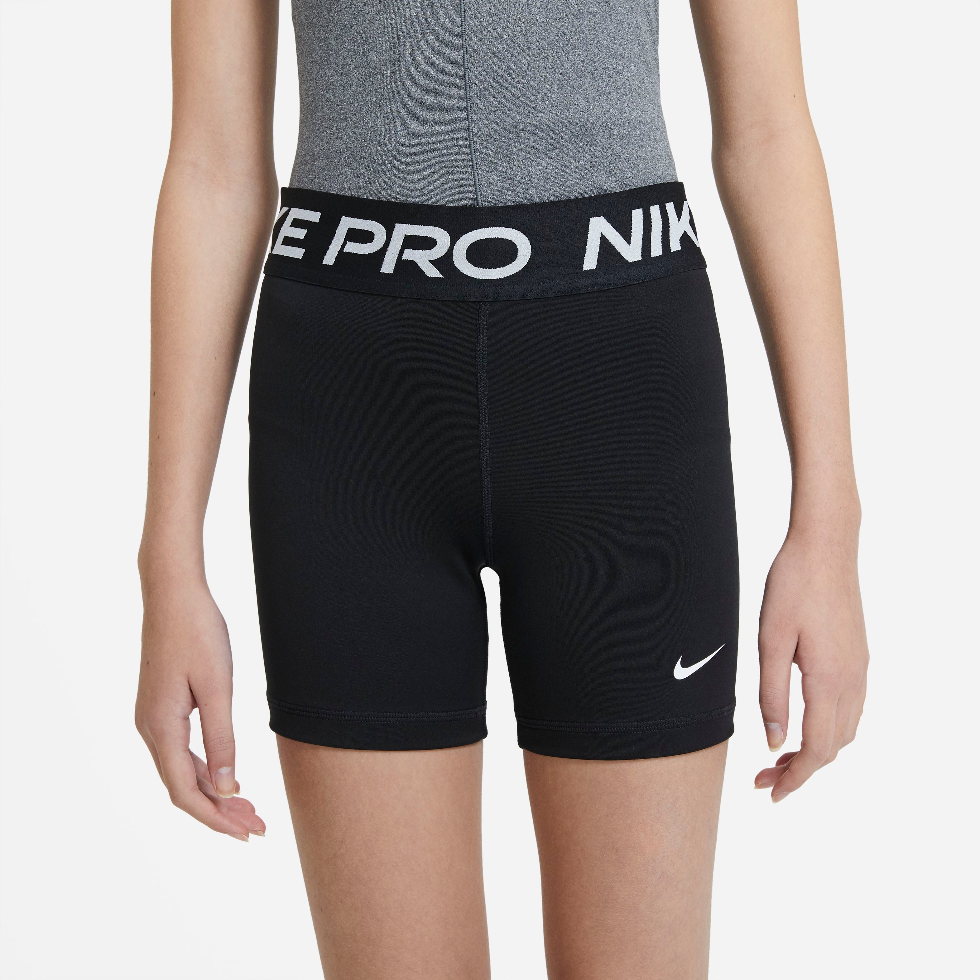 Nike Boys' Pro Dri-Fit Shorts, Medium, Black/White