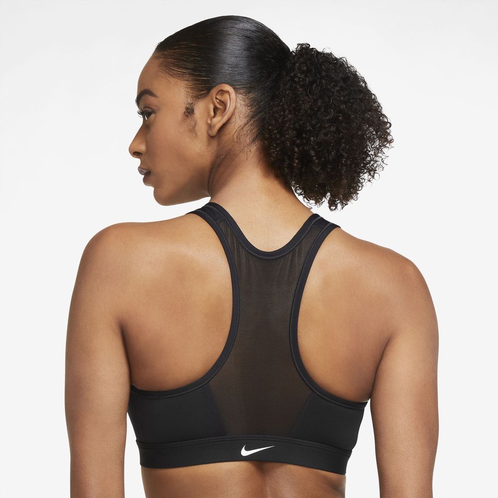 Nike Pro Rival Dri-fit High-impact Sports Bra In White/black