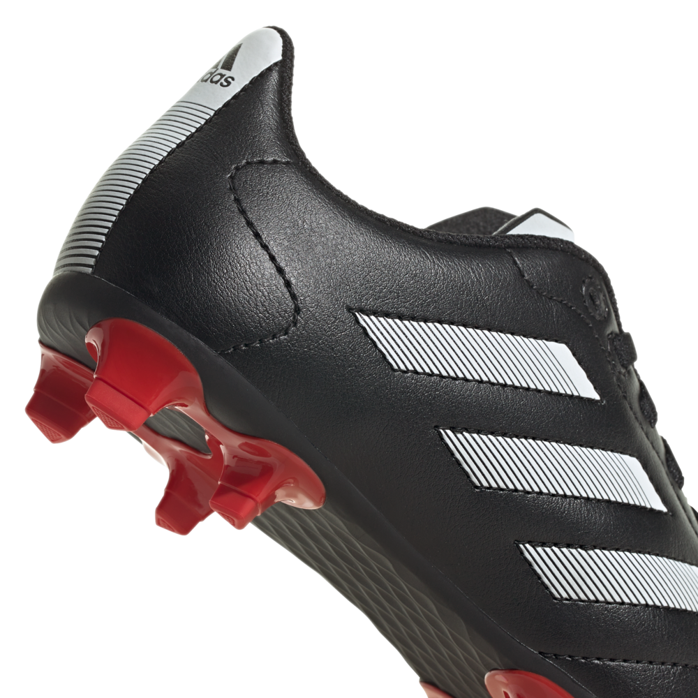 adidas Goletto Junior Football Boots, Black-White, Image 4 - SportsPower