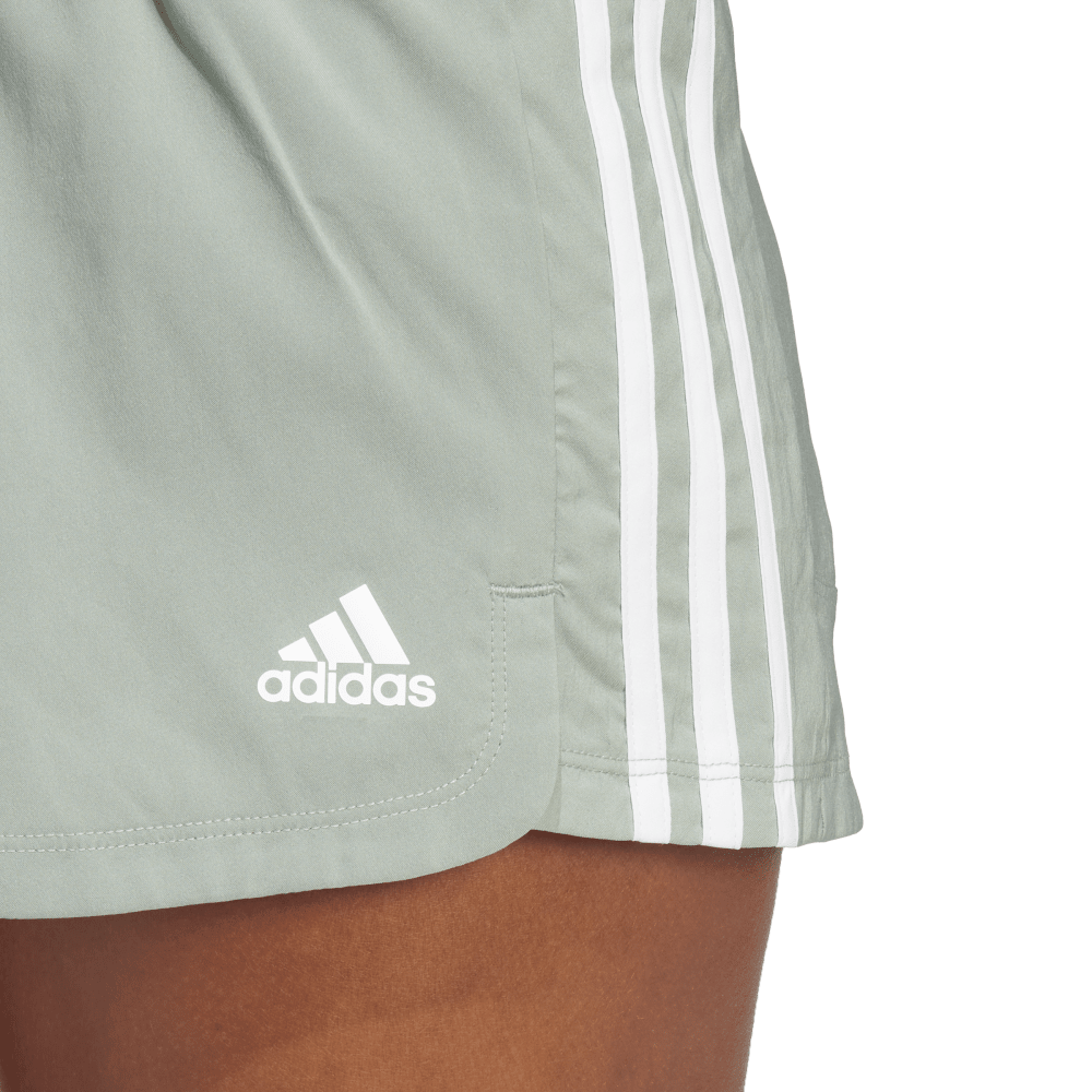 adidas Pacer 3-Stripes Woven Shorts - Grey