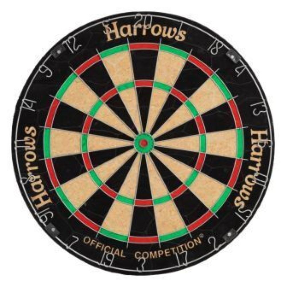 Harrows Official Competition Bristle Dartboard | SportsPower