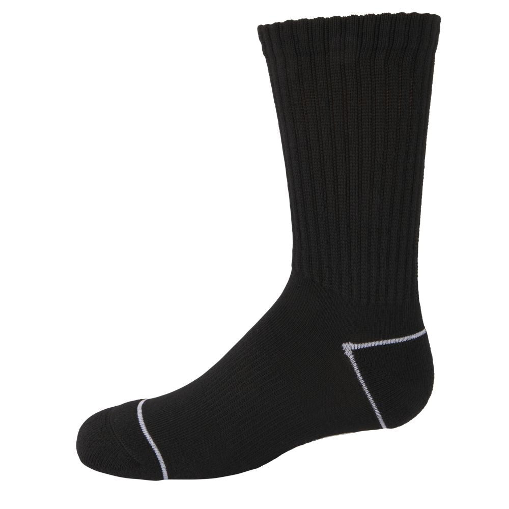 Black, Sportspower Crew Cut Socks 3pk Img 3 | SportsPower