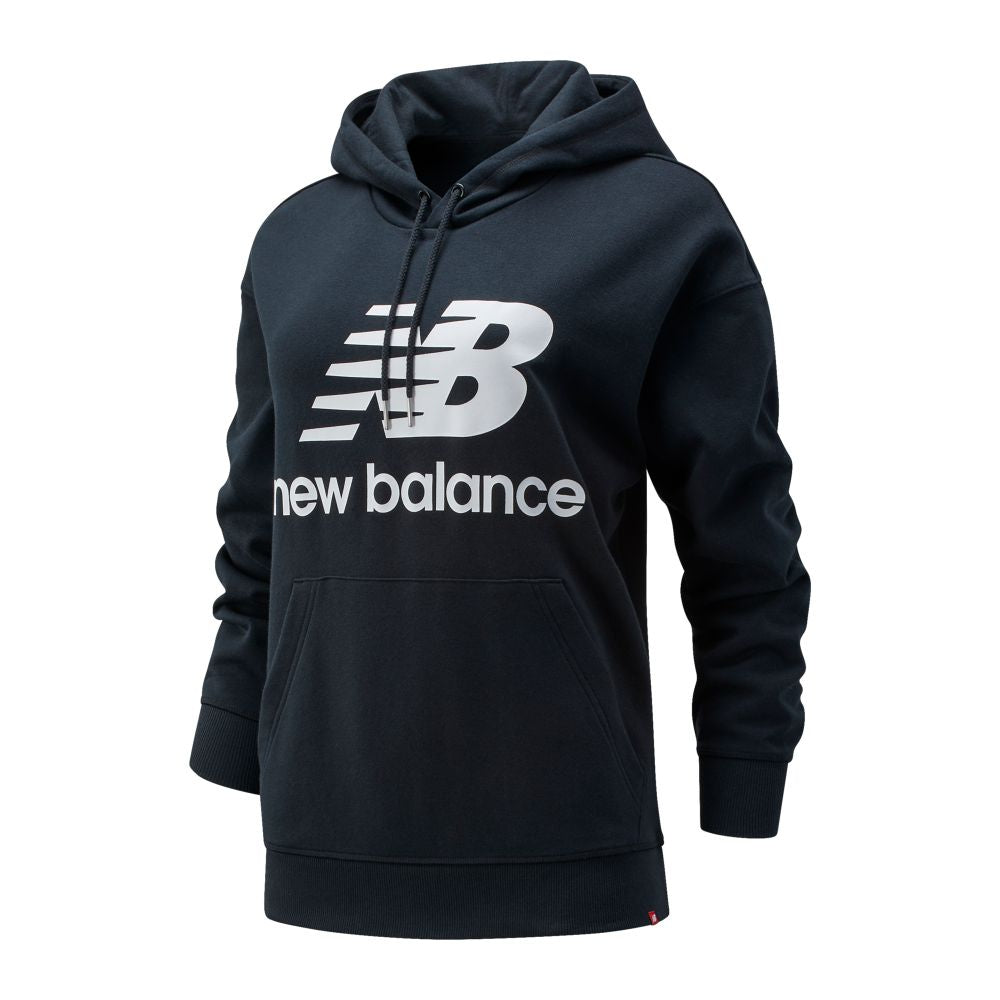 New Balance Essentials Stacked Logo Oversized Womens Hoodie ...